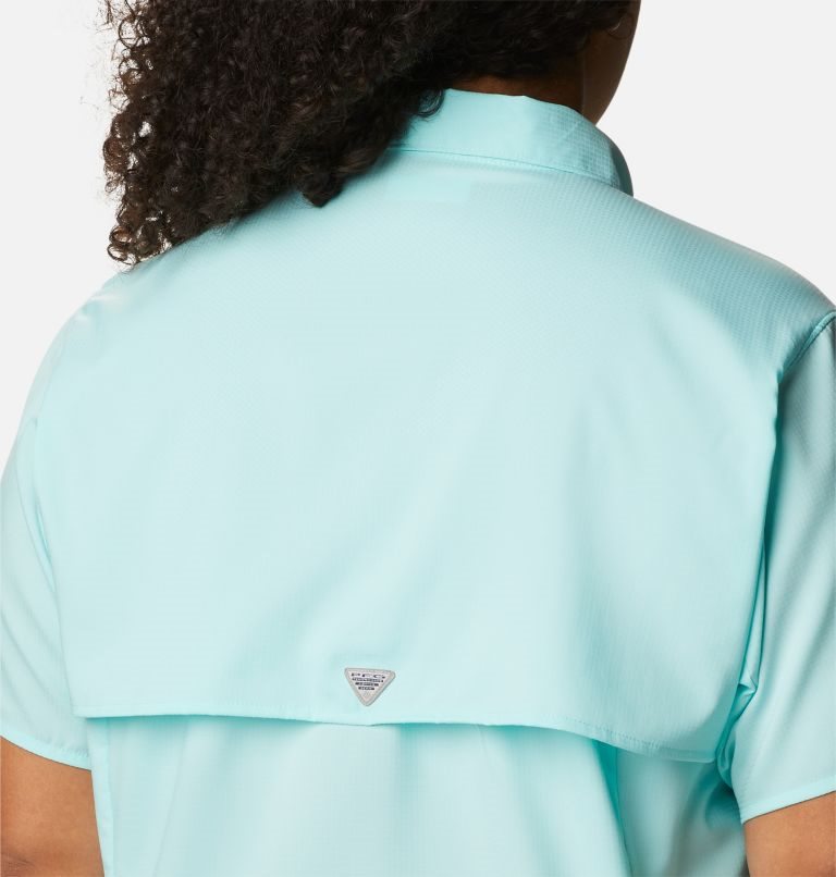 Women's Columbia PFG Tamiami II Short Sleeve Shirts Turquoise | Plus Size CA-E1L50